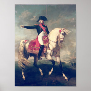 Poster Retrato equestre de Napoleon mim 1810