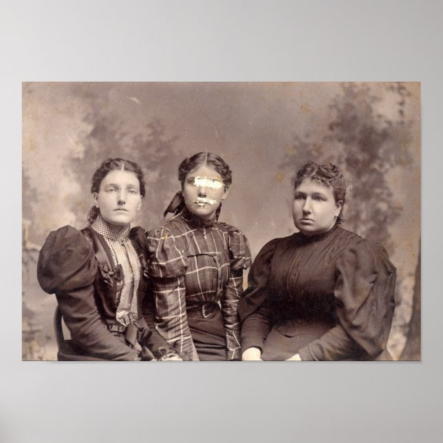 Póster Retrato Familiar Assombrado de Spooky Halloween (Frente)