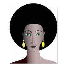 Retrato feminino afro-americano