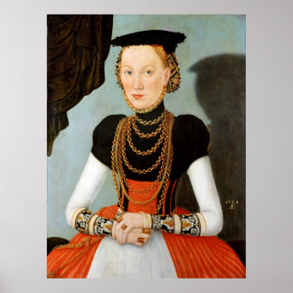 Poster Retrato feminino - Arranhe o mais jovem - c1564
