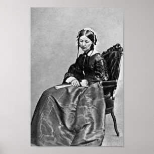 Poster Retrato Florence Nightingale - 1854