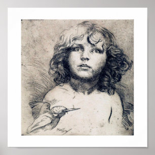 Poster Retrato (impressão de cobre), Alphonse Mucha