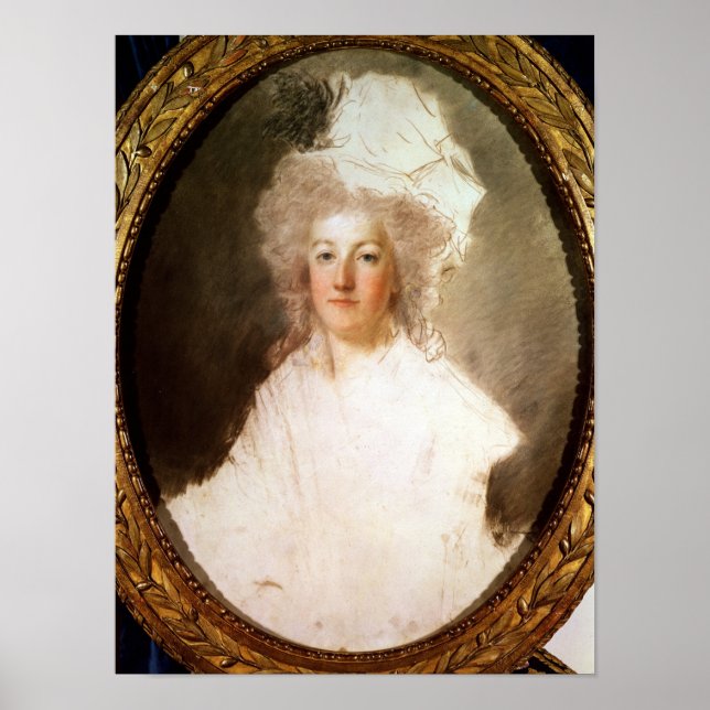 Póster Retrato inacabado de Marie-Antoinette (Frente)
