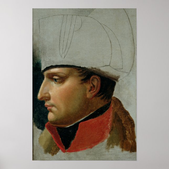 Póster Retrato inacabado de Napoleão I (Frente)