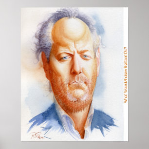 Poster Retrato inspirado de Andrew Breitbart