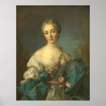 Retrato Jovem Mulher - Jean-Marc Nattier Fine Art