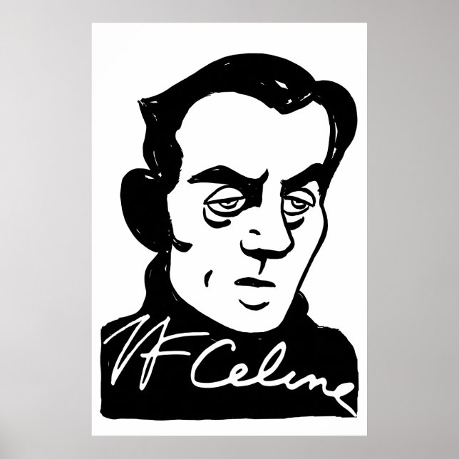 Poster Retrato Louis-Ferdinand Céline (Frente)