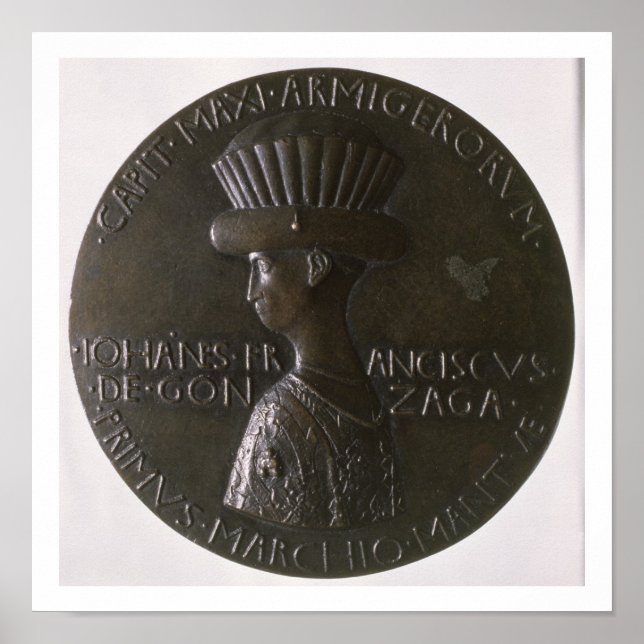 Póster Retrato medalha representando Gianfrancesco Gonzag (Frente)