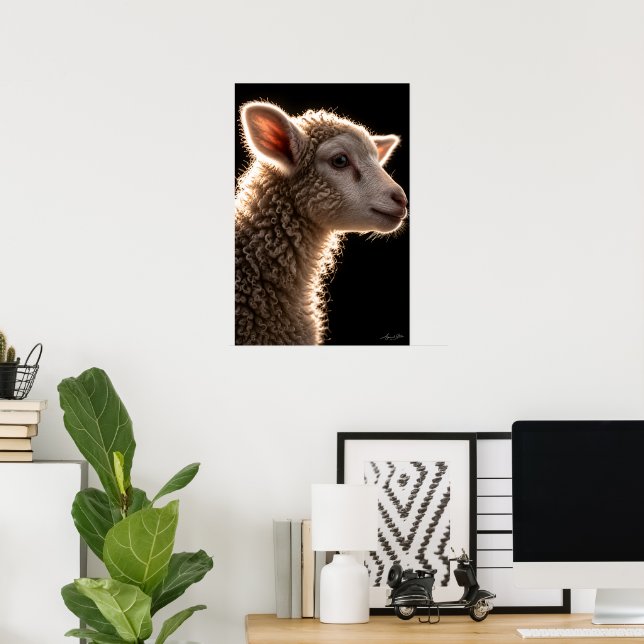 Poster Retrato Nuvem de Lã (Escritório em casa)