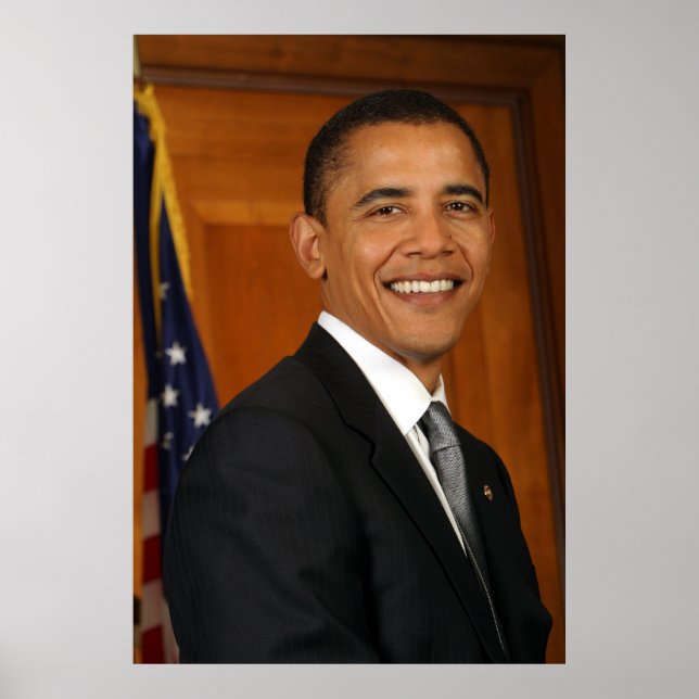 Póster Retrato Oficial Barack Obama (Frente)