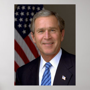 Poster retrato oficial de George W. Bush
