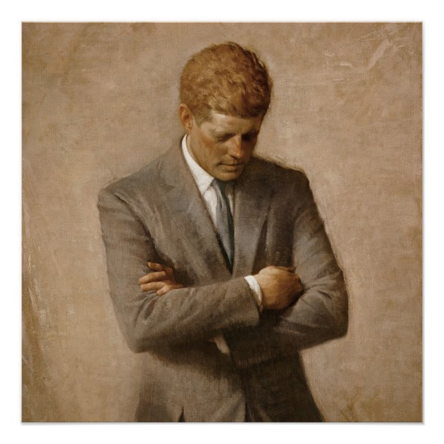 Póster Retrato Oficial de John F Kennedy (Frente)