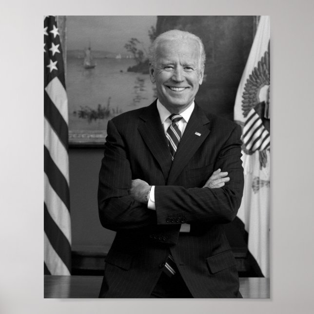 Poster Retrato Oficial do Vice-Presidente Joe Biden - 201 (Frente)