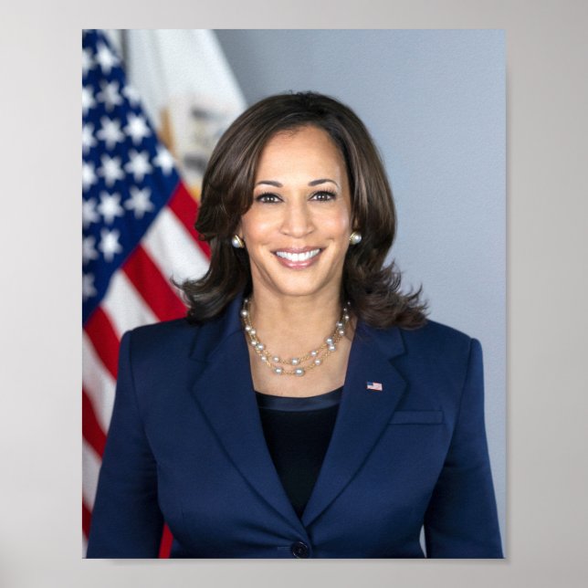 Poster Retrato Oficial Kamala Harris (Frente)