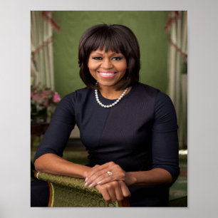 Poster Retrato Oficial Michelle Obama