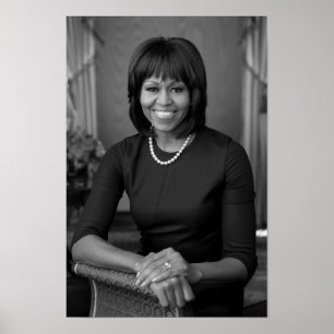 Poster Retrato Oficial Michelle Obama - 2013