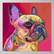 Retrato Pop Art Vibrante de Pastor Alemão Neon