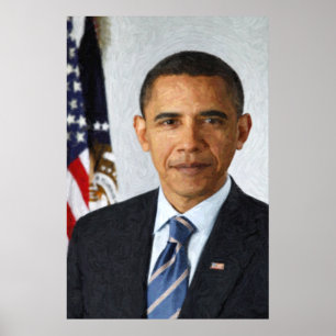 Poster Retrato Presidencial de Barack Obama