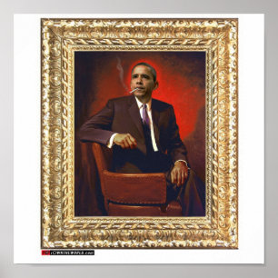 Póster Retrato presidencial de Obama