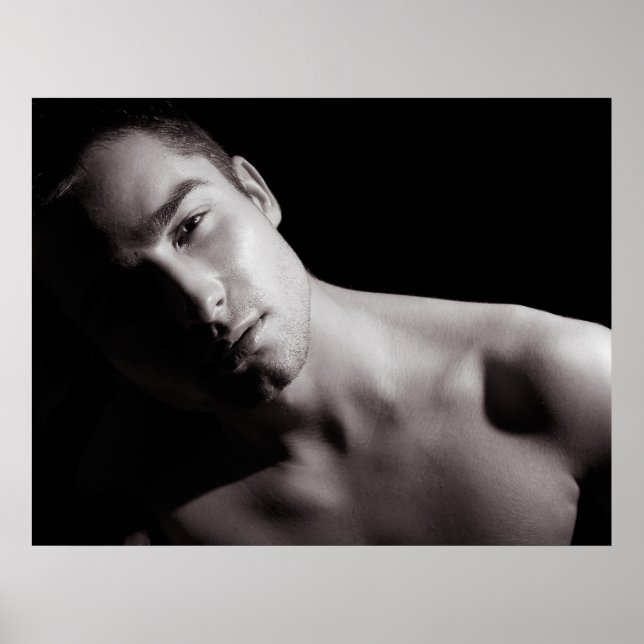 Poster Retrato Preto E Branco (Frente)