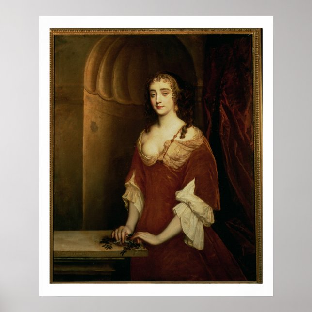 Póster Retrato provável de Nell Gwynne (1650-87), mistre (Frente)