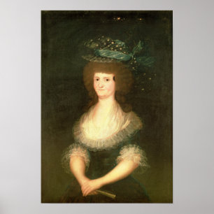 Póster Retrato Quee de Francisco Jose de Goya y Lucientes