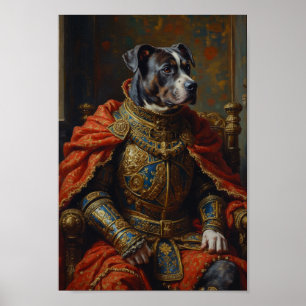Poster Retrato Real de Pitbull