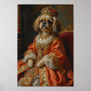 Poster Retrato Real de Shih Tzu