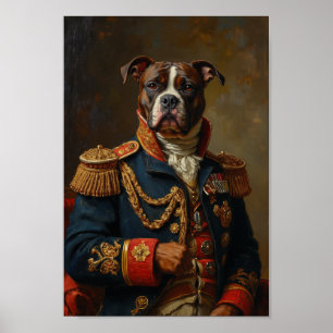 Poster Retrato Real do Cão Esquimó Americano