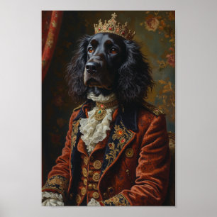 Poster Retrato Real do English Setter