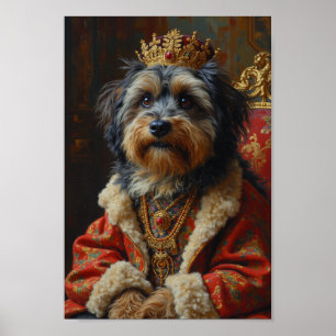 Poster Retrato Real do Terrier Tibetano