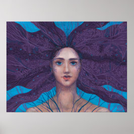 Poster Retrato Surreal de Fantasia, Primavera de Primaver