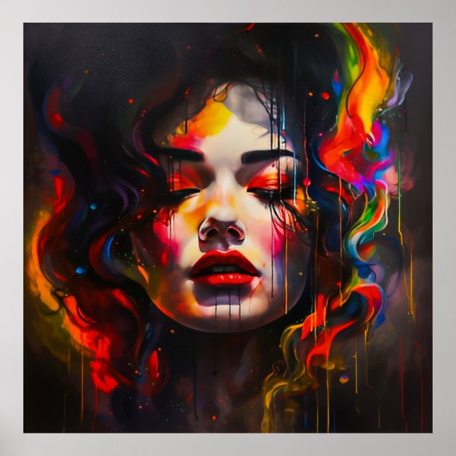 Poster Retrato Surreal Negrito (Frente)