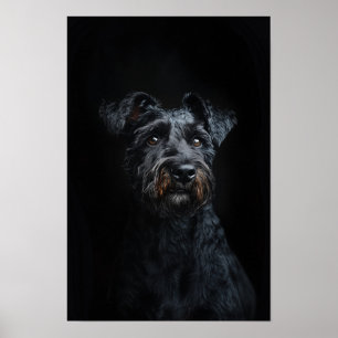 Poster Retrato Terrier Azul de Kerry Salon, Pet Grooming
