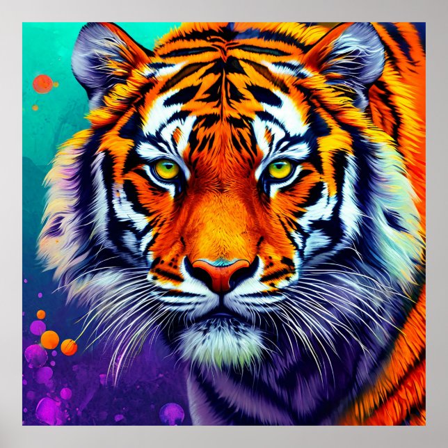 Poster Retrato Tiger (Frente)