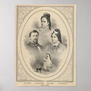 Póster Retratos da família Curtiss & Todd