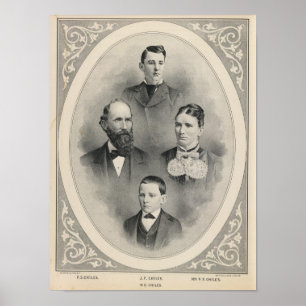 Póster Retratos da família dos pimentões