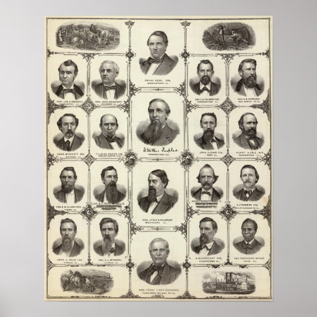 Póster Retratos da Piscina Orval, J McKee Peeples (Frente)