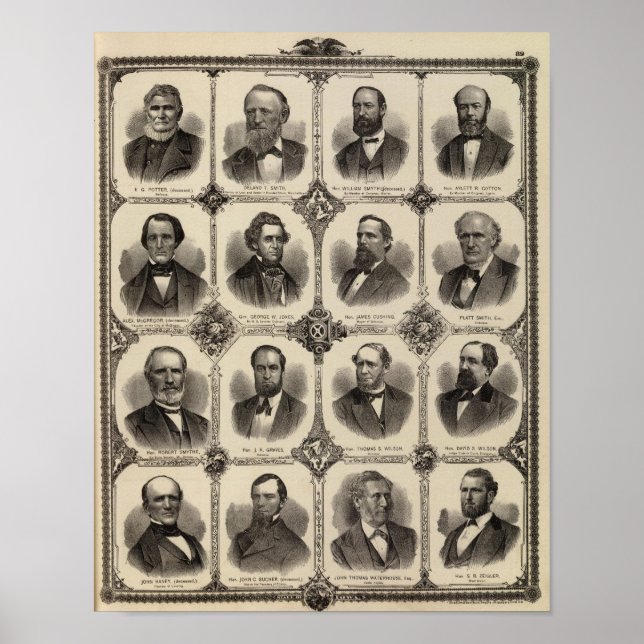 Póster Retratos de EG Potter, Delano T Smith (Frente)