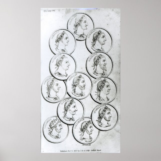 Póster Retratos de Imperadores Romanos (Frente)