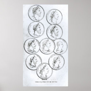 Póster Retratos de Imperadores Romanos