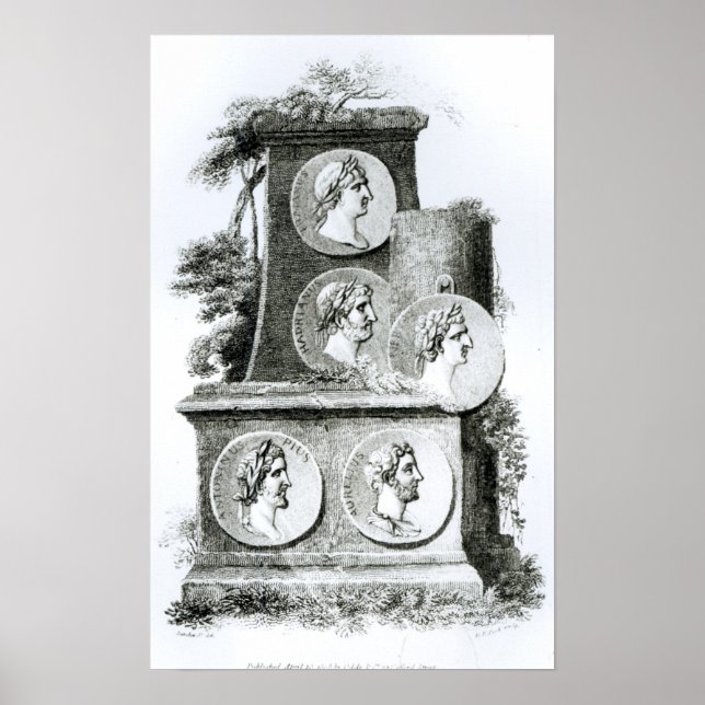 Póster Retratos de Imperadores Romanos de (Frente)