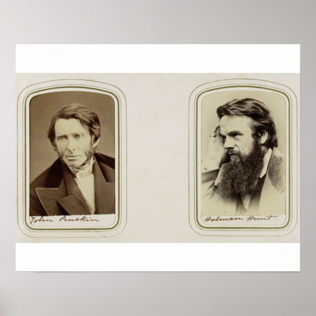 Póster Retratos de John Ruskin (1819-1900) e William H (Frente)