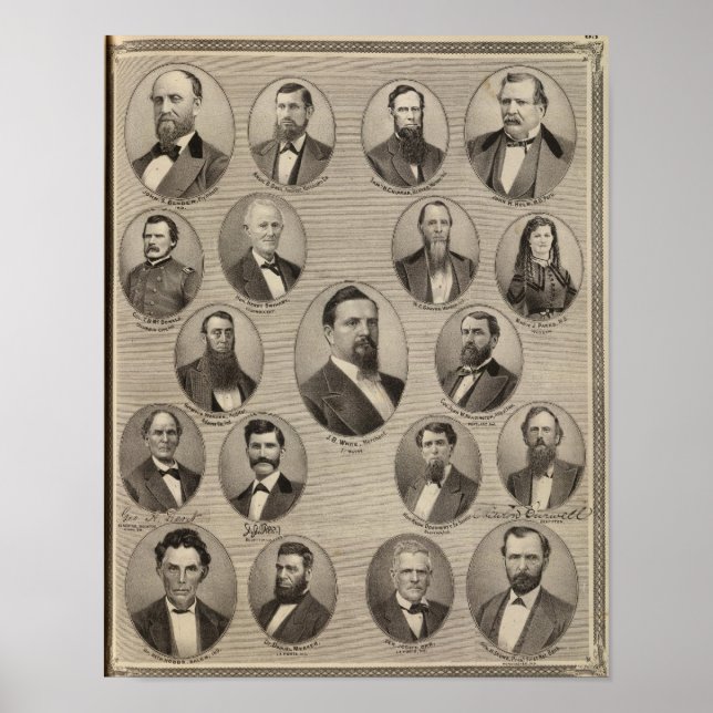 Poster Retratos de John S Bender, Ancil B Ball (Frente)