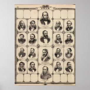 Poster Retratos dos cidadãos do Condado de Polk