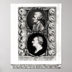 Póster Retratos dos Encyclopaedists Jean