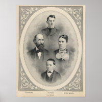 Retratos infantis da família