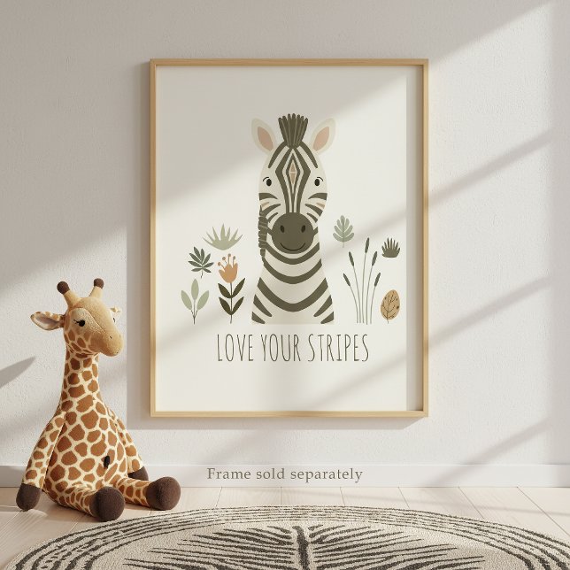 Poster Retratos Safari Zebra Marfim ID1264 (Criador carregado)