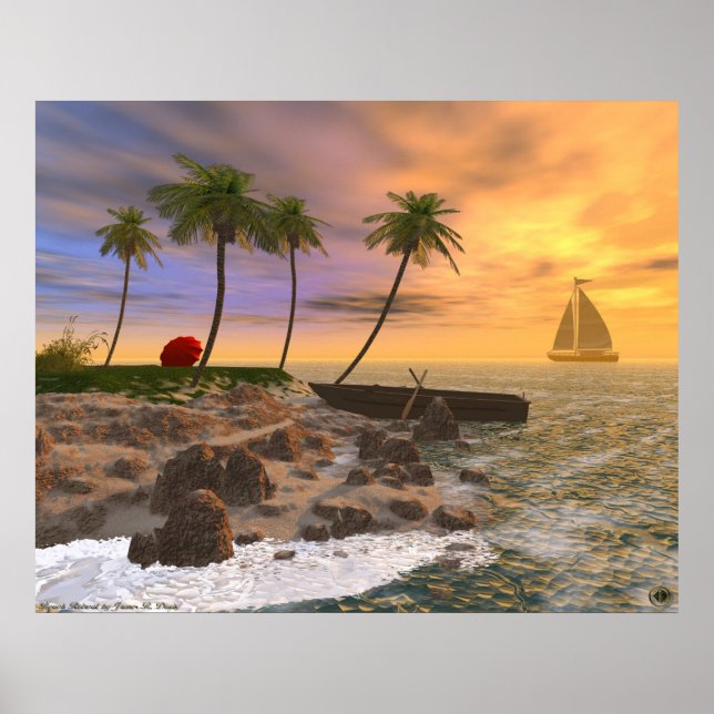 Poster Retreat de praia (Frente)
