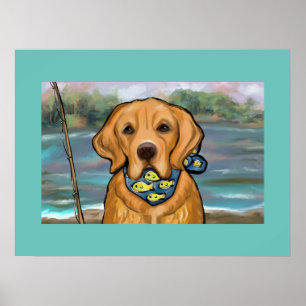 Poster Retriever Dourado